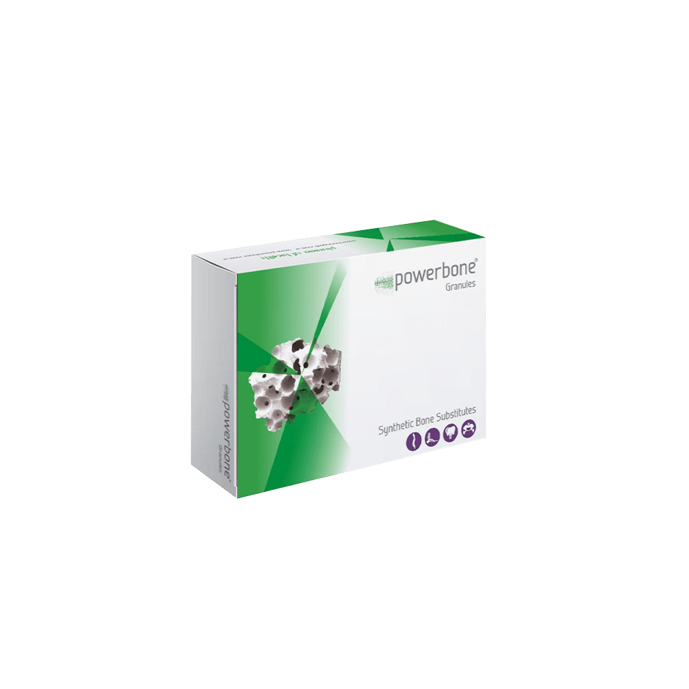 Powerbone Granules – syntetyczny materiał kościozastępczy na bazie β-TCP granulacja 1-2 mm