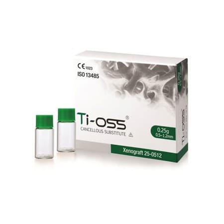 Biomateriał pochodzenia wołowego Ti-oss granulacja 0.5-1.2 mm